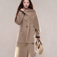Scarf Collar Wool Coat WDB0004