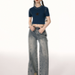 High Waist Wide Leg Denim IMO0061