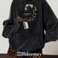 Leopard Tail Print Hoodie / Leopard Mini Skirt LLA0591