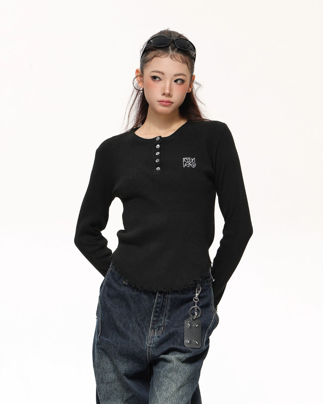 Half-Button Tight Top ACS0296