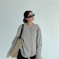Round Neck Cable Knit Cardigan YLS0978