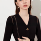 Gold Button Tight Mini Dress DPY0073