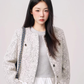 Feminine Short Tweed Jacket WDB0019
