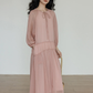 Feminine Tiered Long Dress VAS0197