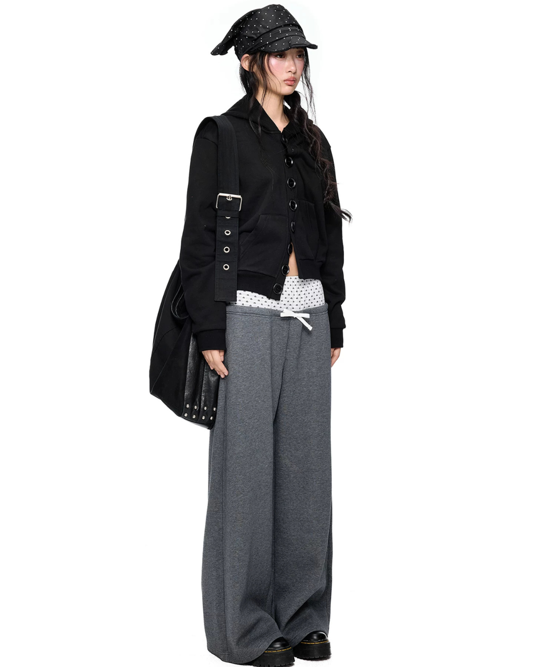 Multi-Button Short Hoodie Cardigan EZK0108