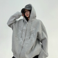 Floral Embroidery Hood Jacket YLS0934