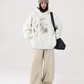 Lace Burnout Embroidered Hoodie ACS0342
