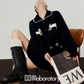 Puppy Jacquard Knit Cardigan/Mini Skirt LLA0608