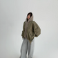 Layered Style Double Zip Hooded Jacket YLS0828