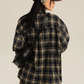 Loose Paid Long Sleeve Shirt EZK0043