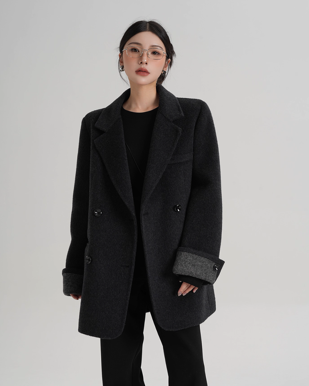Back Sleeve Wool Blazer SRS0360