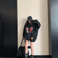 Graphic Oversized Sweatshirt Hoodie YLS1065