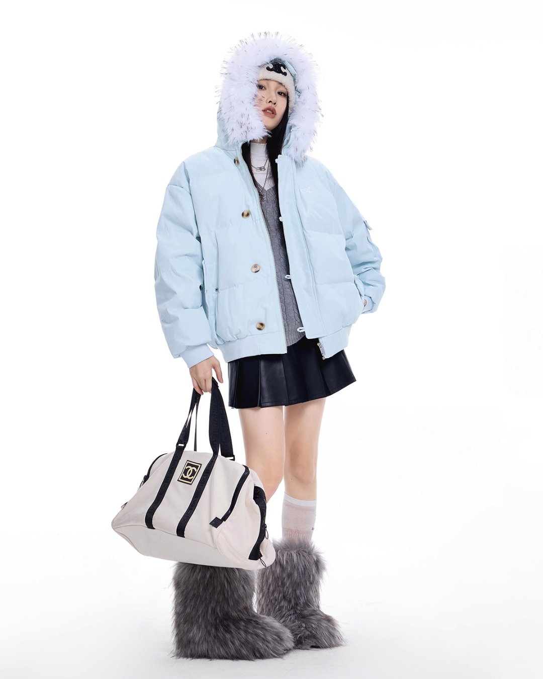 Fur Hood Down Jacket ICM0100