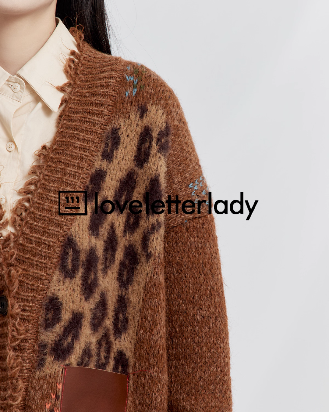 V-Neck Random Knit Cardigan LLA0537