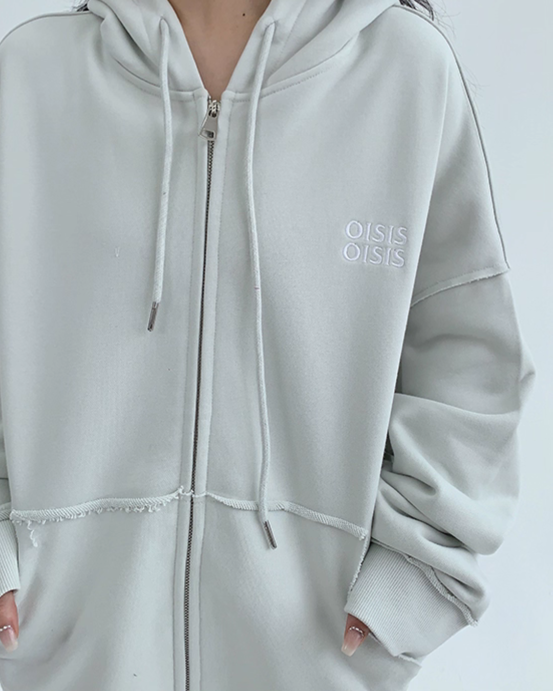 Oversized Zip-Up Hoodie YLS0940