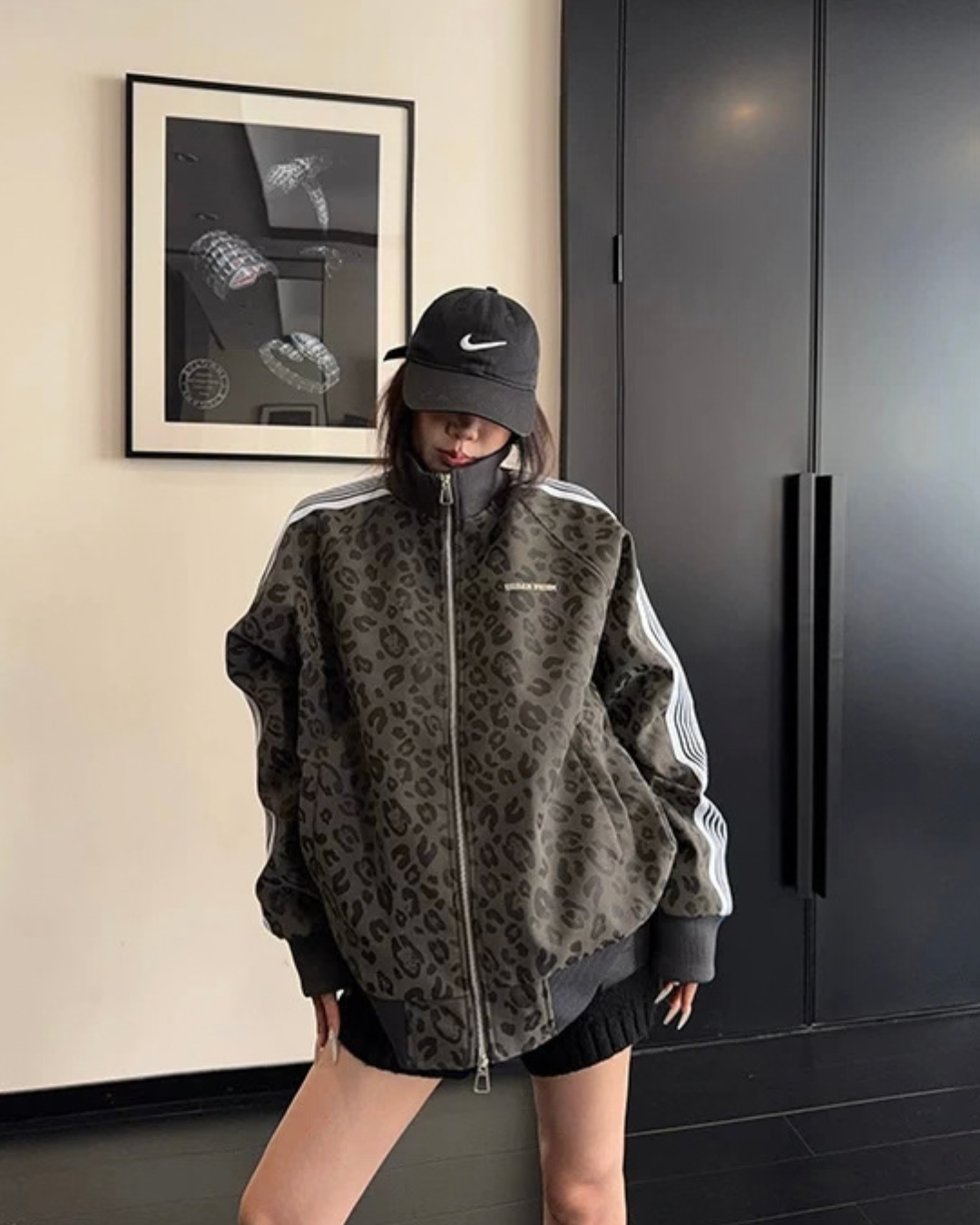 Sideline Leopard Track Jacket YLS1050