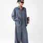 Dark Blue Drape Shirt / Waide Long Pants  ACS0264