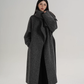 Scarf Design Long Wool Coat SRS0409