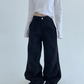 Oversized Denim Cargo Pants YLS0936