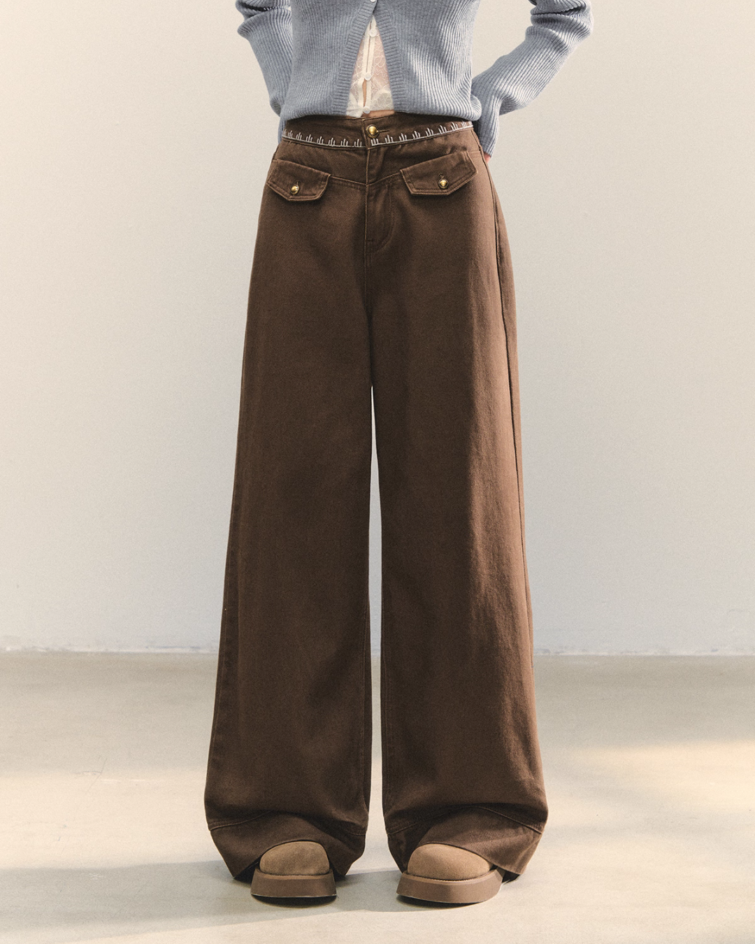 Fruit Print Long Sleeve Top / Wide Pants ASG0071