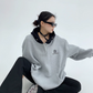 Bicolor Half Button Hoodie  YLS0688