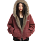Inner Fur Thin Stripe Zip Hoodie BGS0032