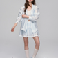 Sheer Windbreaker Jumper / Flare Skirt ASG0045