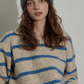 Border Polo Knit Top RLZ0005