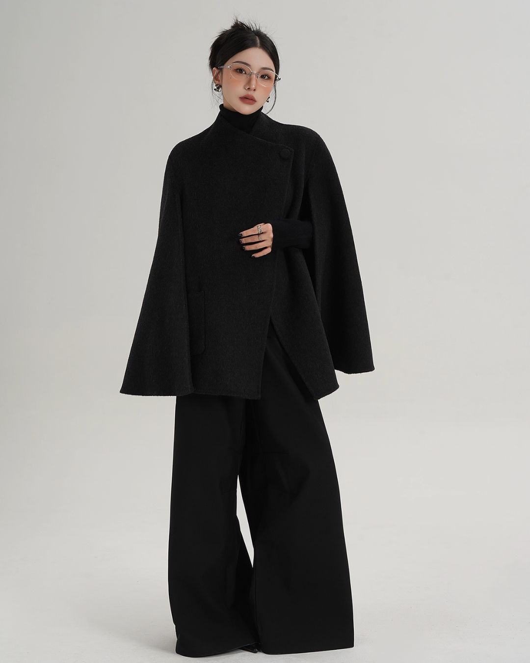 Wool Poncho Coat SRS0371