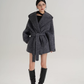 Open Collar Long Coat SRS0414