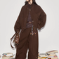 Vintage Oversized Biker Jacket / Cargo Pants / Half Skirt BBK0003