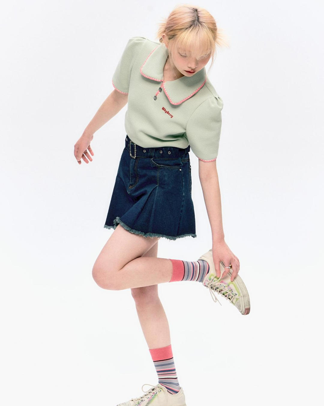 Retro Pastel Polo ＆ Shorts WBL0005