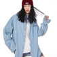 Retro Loose Silhouette Denim Shirt ICM0083