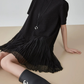 Pleated Docking Mini Dress FER0238