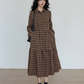 Classic Paid Long Dress VAS0162