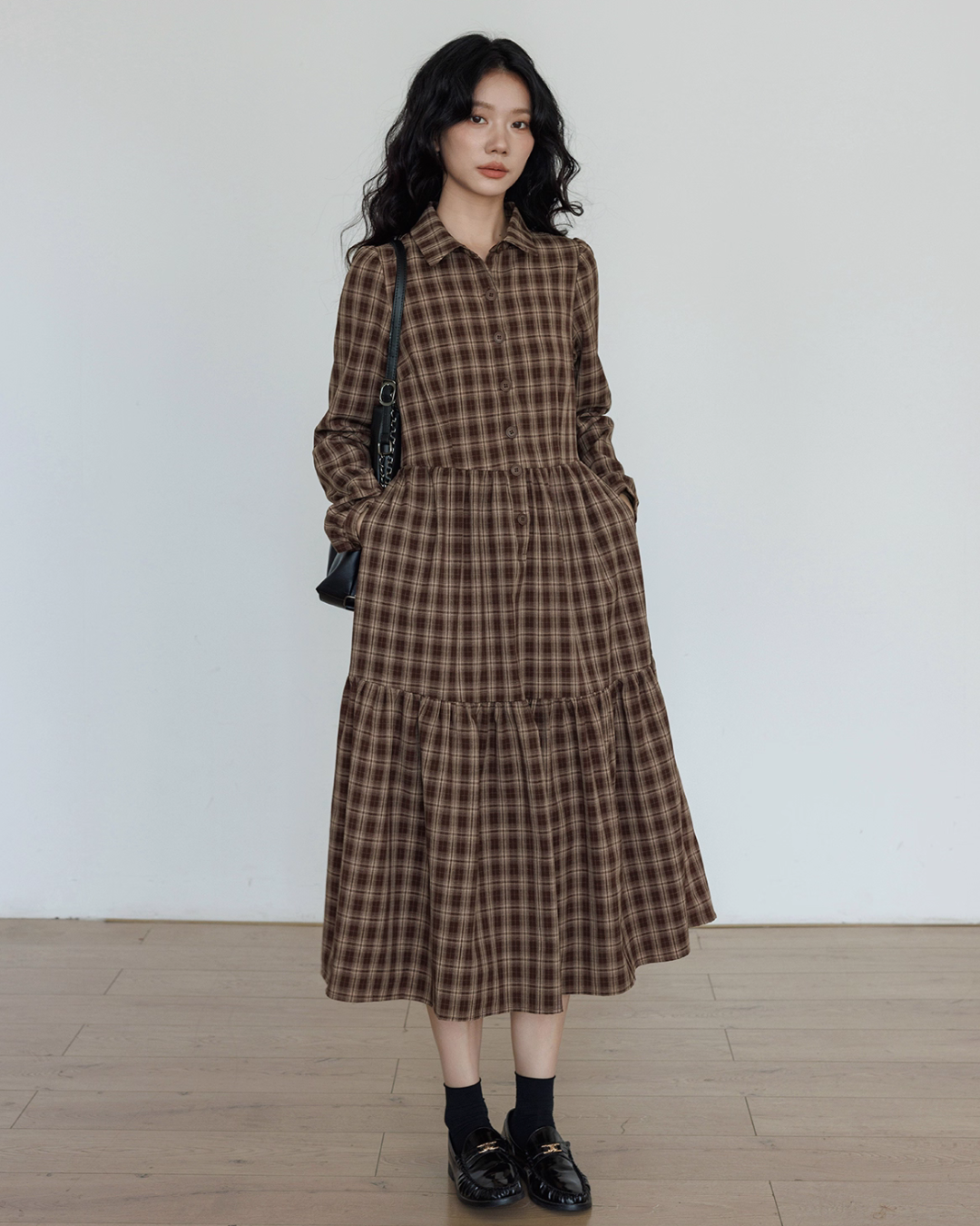 Classic Paid Long Dress VAS0162
