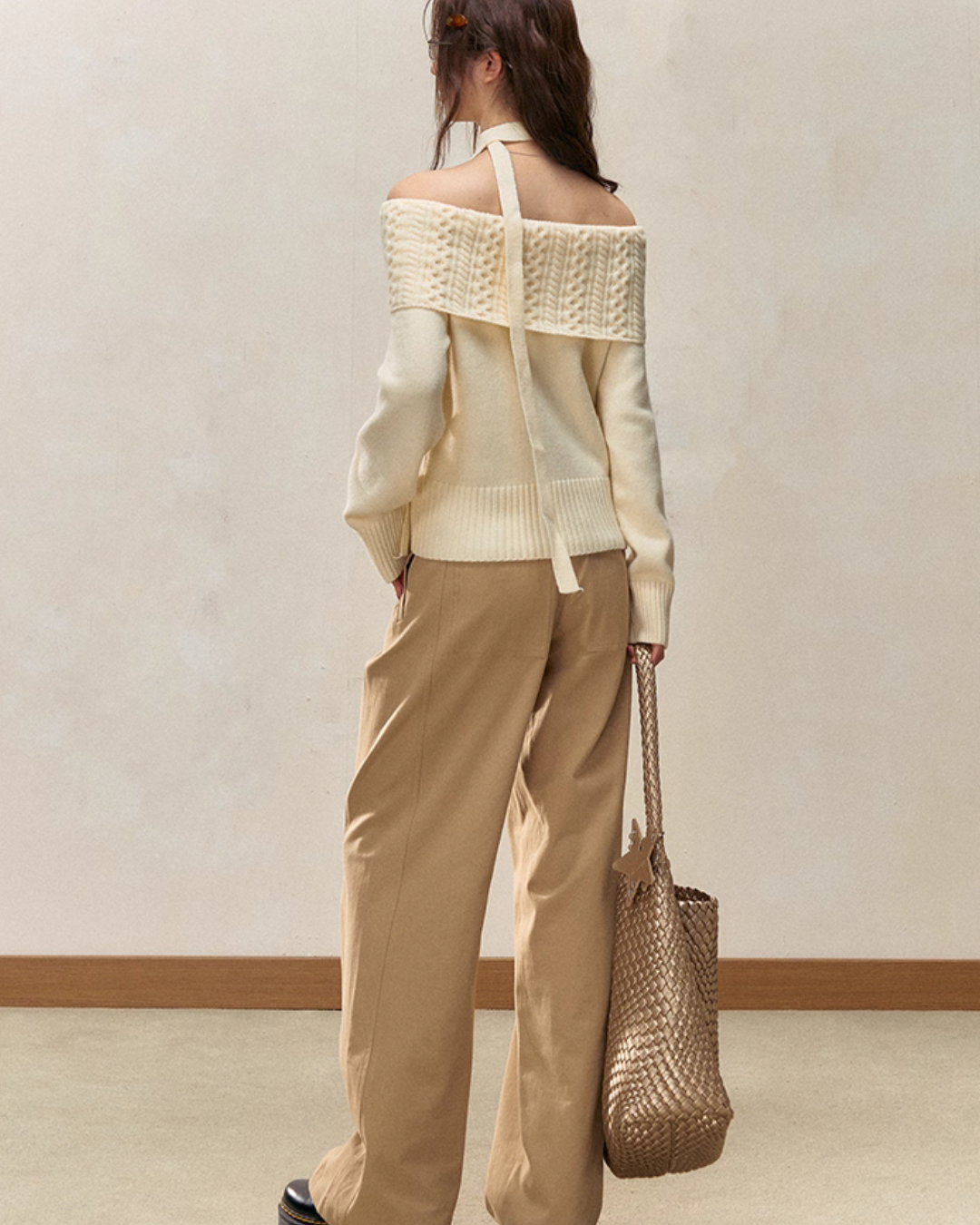 Off-Shoulder Tops / Wide Pants / Flared Long Skirts ELS0001