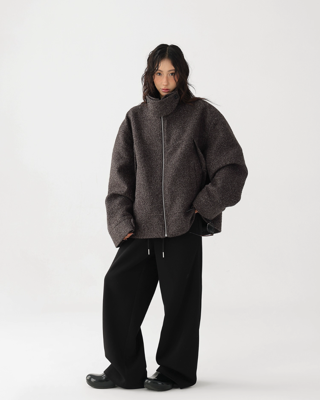 Elegant Stand Collar Wool Coat ACS0320
