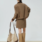 Wool-Like Short Jacket / Mini Skirt FER0379