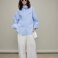 Rose Stripe Loose Shirt TEO0011