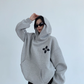 Flower Motif Sweatshirt Hoodie YLS0962