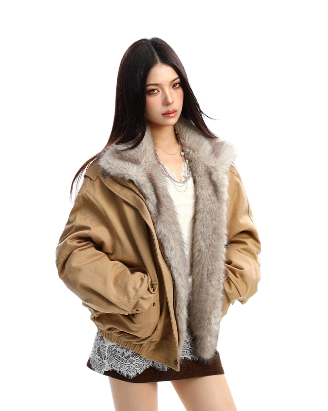 Fur Collar Cotton Jacket BGS0036