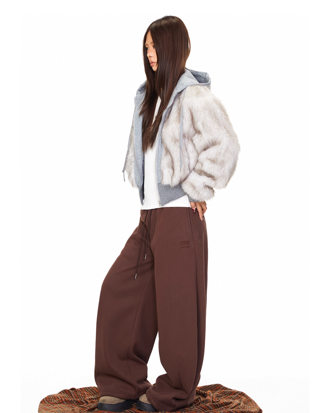 Fur Docking Zip Hoodie BLB0032