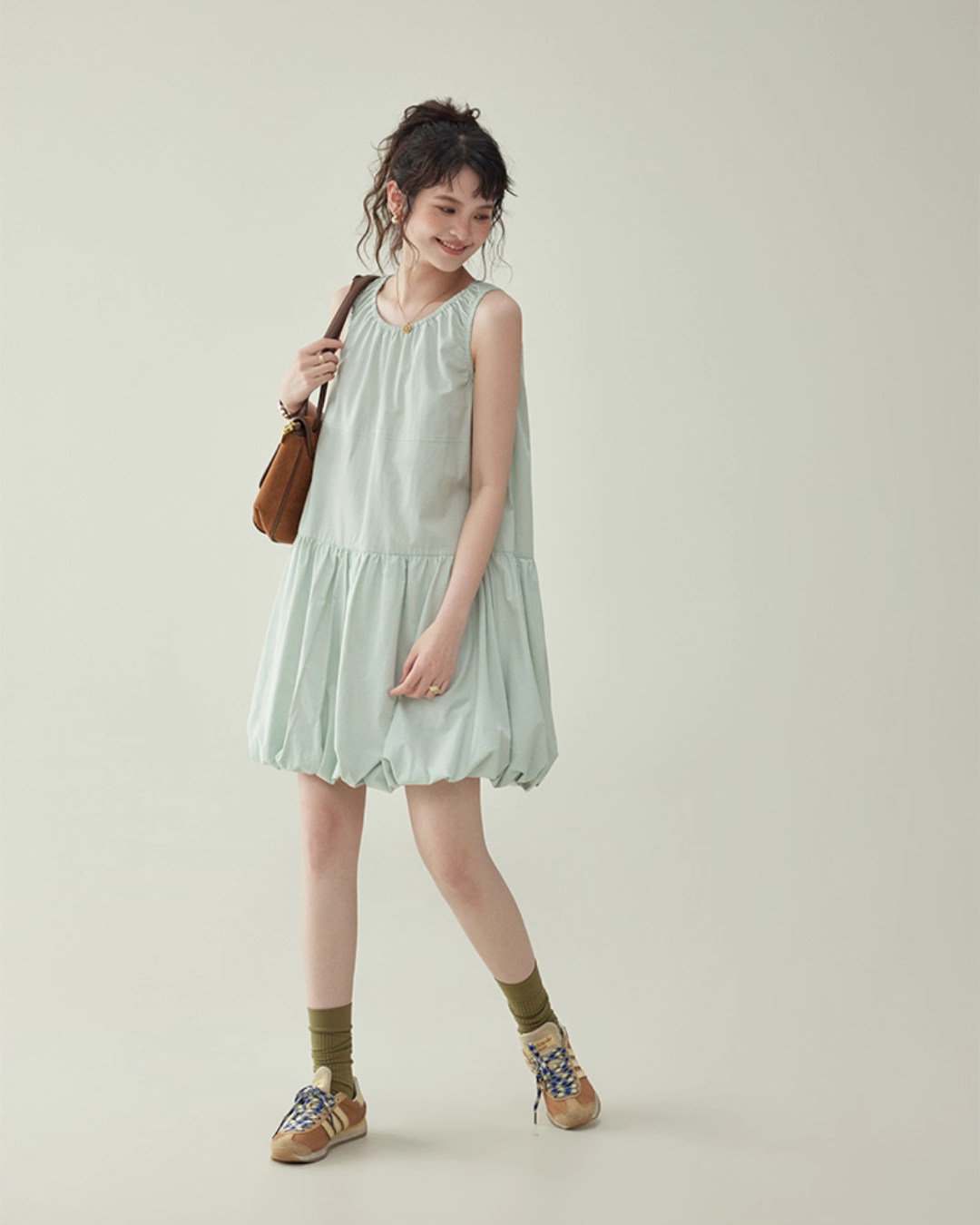 Balloon Sleeveless Dress AMU0039