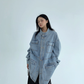 Stand Collar Loose Denim Jacket YLS0980