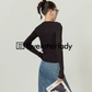 Cutout Slim Long Sleeved Knit LLA0364