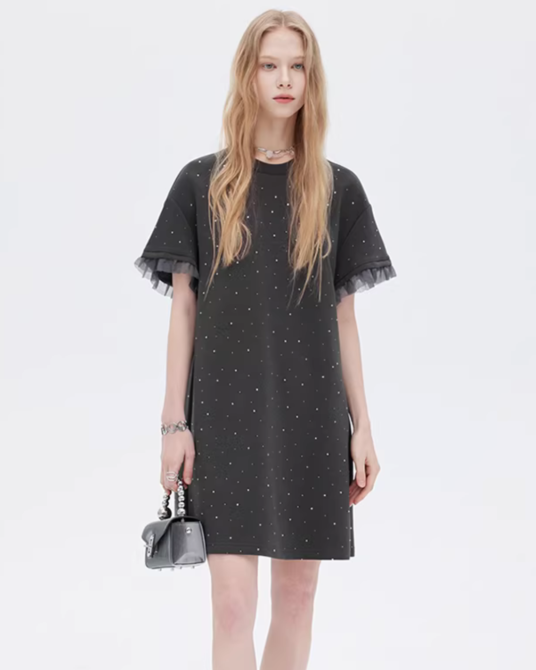 Sparkly T-Shirt Dress SHN0025