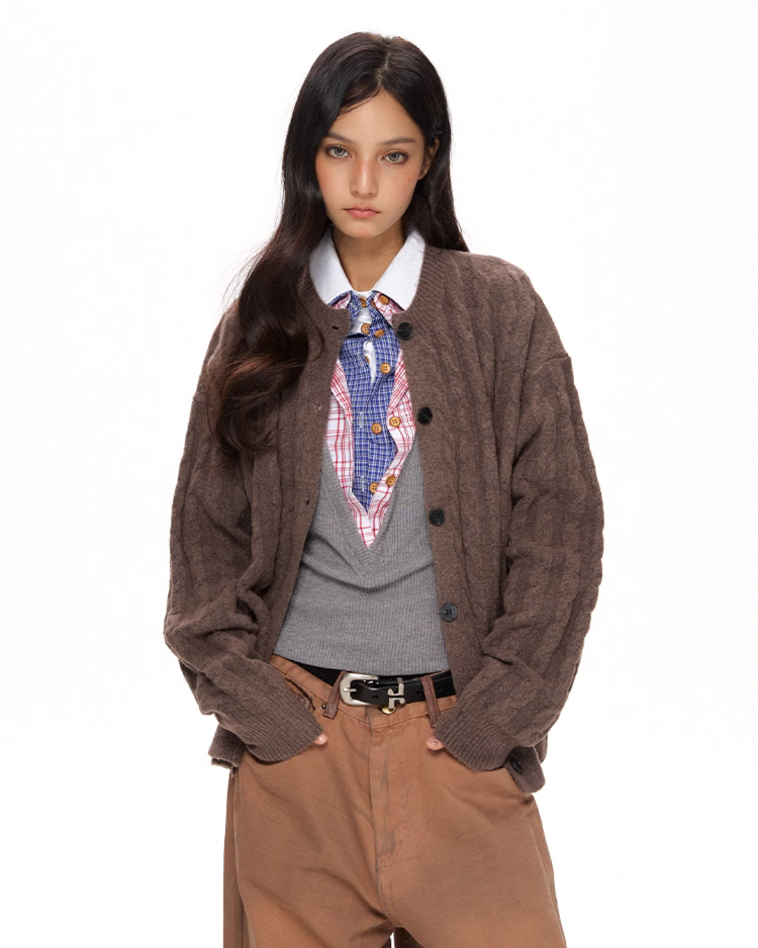 Cable Knit Cardigan VAT0014