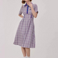 Polo Color Plaid Dress ZZF0258