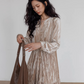 V-Neck Velvet Long Dress VAS0144